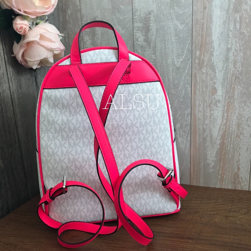 Michael Kors Fulton Sport Med Backpack Neon Pink W - Picture 3 of 7